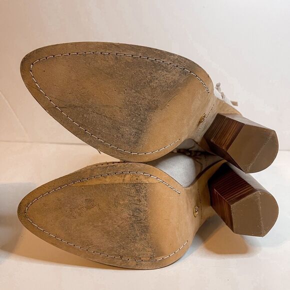 Cynthia Vincent Native Fringe Western Ankle Booties Size 7 - Picture 7 of 11